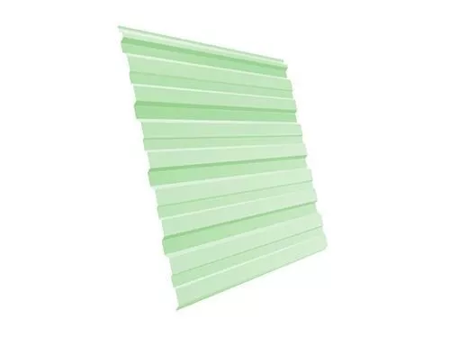 Профнастил Grand Line С10 A Полиэстер 0,45 мм RAL 6019 Бело-зеленый купить в краснодаре