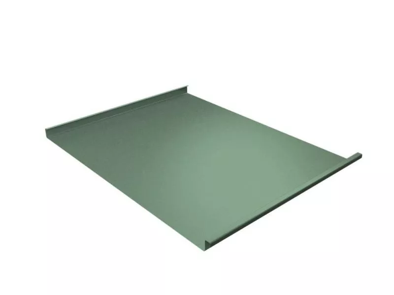 Двойной стоячий фальц Grand Line Полиэстер 0.45 мм RAL 6019 Бело-зеленый купить в краснодаре