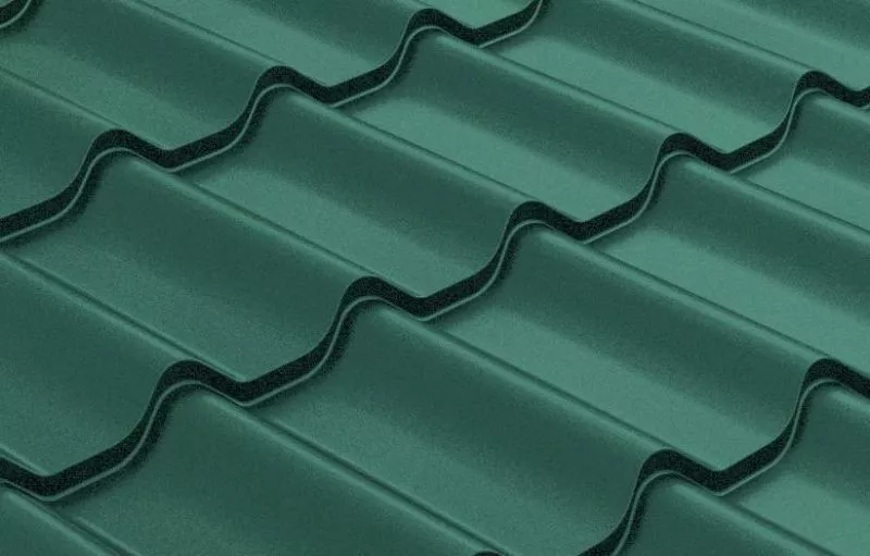Металлочерепица GL 0.5 Классик (Classic) GreenCoat Pural RAL 6020 хромовая зелень купить в краснодаре