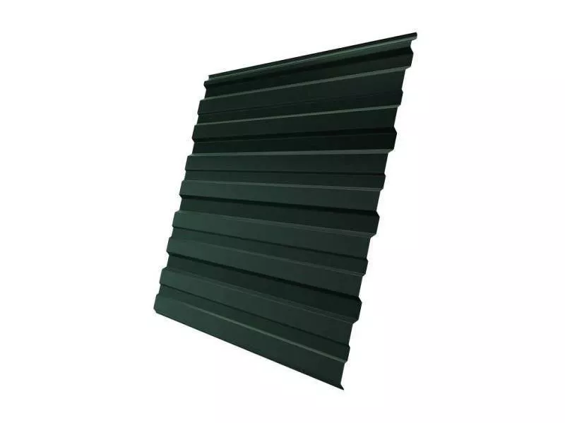 Профнастил Grand Line С10 R GreenCoat Pural Matt 0,5 мм RAL 6020 Хромовая зелень купить в краснодаре