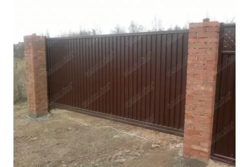 Ворота откатные Estet 2,0х4,5 RAL 8017 GL купить в краснодаре