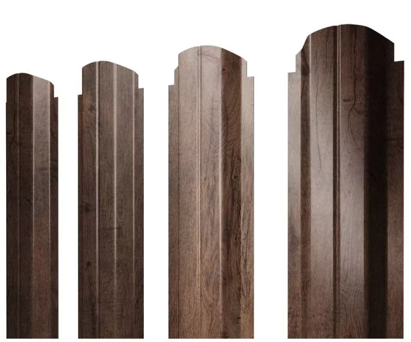 Штакетник Круглый фигурный 0,45 Print Premium Almond Wood Fresh купить в краснодаре