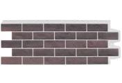 Фасадные панели GRAND LINE Коллекция Состаренный Кирпич Design Plus Кофе с белым швом – Купить оптом и в розницу