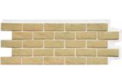 Фасадные панели GRAND LINE Коллекция Состаренный Кирпич Design Plus Ваниль с белым швом – Купить оптом и в розницу