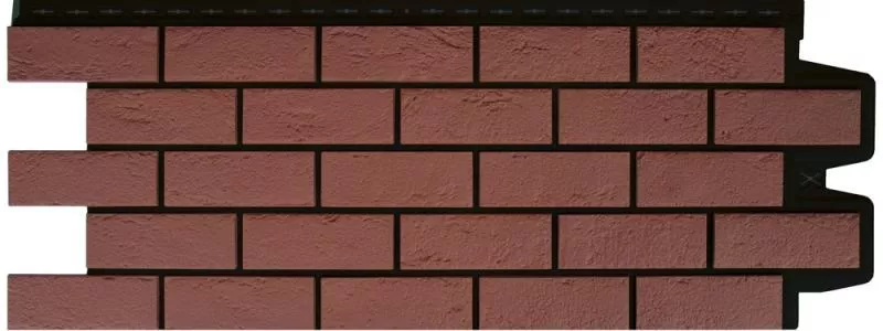 Фасадные панели GRAND LINE Коллекция Состаренный Кирпич Design Plus Корица с черным швом купить в краснодаре