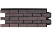 Фасадные панели GRAND LINE Коллекция Состаренный Кирпич Design Plus Кофе с черным швом – Купить оптом и в розницу