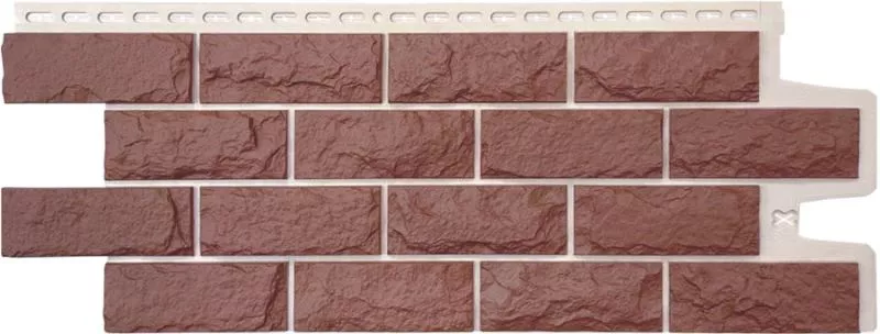 Фасадные панели Grand Line Колотый камень Design Plus Корица с белым швом купить в краснодаре