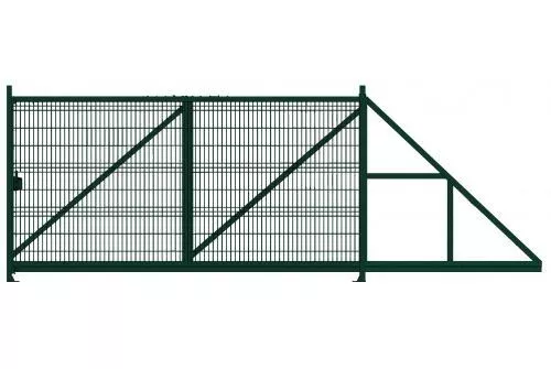 Ворота откатные Profi 2,03х4,0 RAL 6005 вправо GL купить в краснодаре