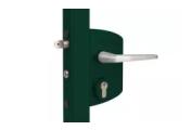 Замок LAKQ 6060 U2L корпус металлический, с ручками из алюминия, зеленый RAL 6005 GL – Купить оптом и в розницу