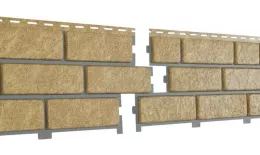 Фасадные (цокольные) панели Ю-Пласт Стоун Хаус Кирпич песочный с декорированным швом. Цена: 716 руб. Артикул: 42090