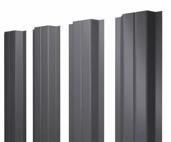 Штакетник Grand Line П -образный А 0,45 PE RAL 7005 Мышино-серый купить в краснодаре