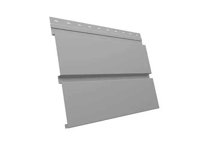 Металлический сайдинг Grand Line Квадро Брус Satin 0,5 мм RAL 7004 Сигнальный серый купить в краснодаре
