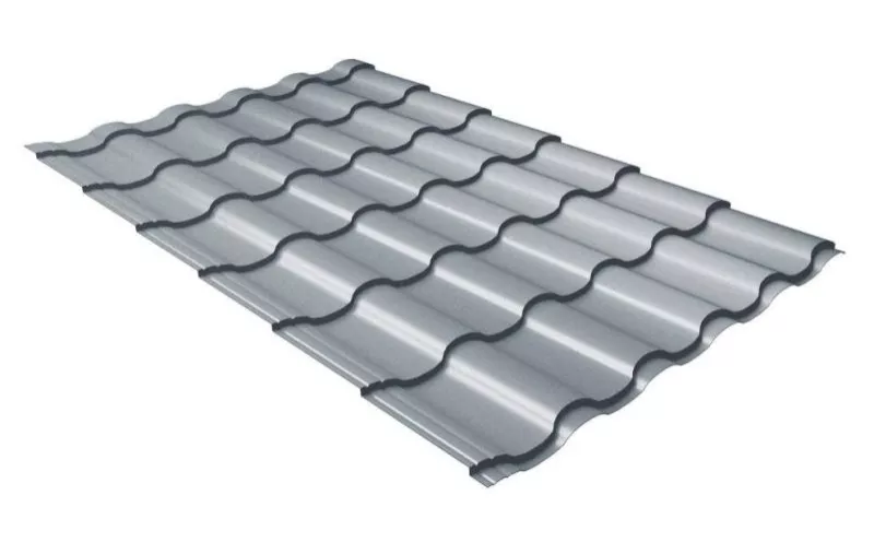 Металлочерепица Grand Line Кредо (Kredo) 0.5 Satin RAL 7004 сигнальный серый купить в краснодаре