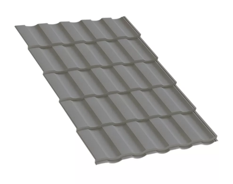 Металлочерепица Монтекристо-SL NormanMP 0.5 мм RAL 7004 Сигнальный серый купить в краснодаре
