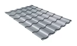Металлочерепица Grand Line Кредо (Kredo) 0.45 Drap RAL 7004 сигнальный серый. Артикул: GrandLineM50-7004
