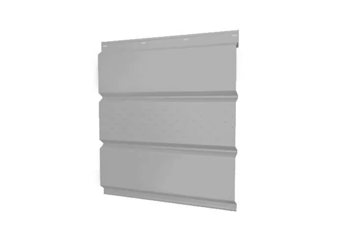 Софит металл GL с центральной перфорацией Drap 0,45 мм RAL 7004 сигнальный серый купить в краснодаре