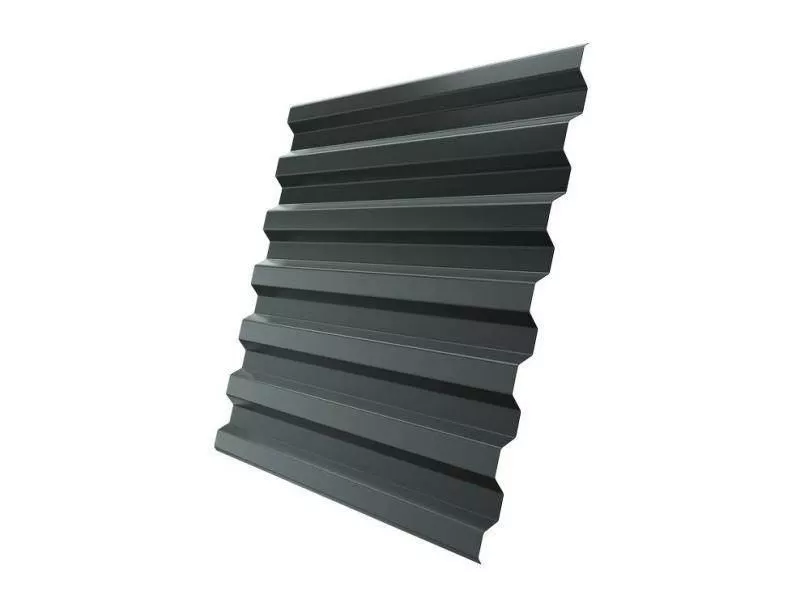 Профнастил Grand Line С21 R Полиэстер 0,45 мм RAL 7005 Мышино-серый купить в краснодаре