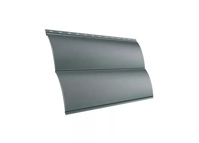 Металлический сайдинг Grand Line Блок-хаус Новый PE 0,45 мм с пленкой RAL 7005 Мышино-серый купить в краснодаре