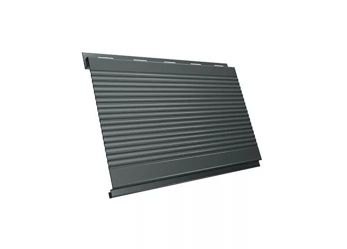 Металлический сайдинг Grand Line Вертикаль Гофр PE 0,45 мм RAL 7005 Мышино-серый купить в краснодаре