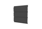 Софит металл GL без перфорации GreenCoat Pural 0,5 мм RR 23 темно-серый – Купить оптом и в розницу