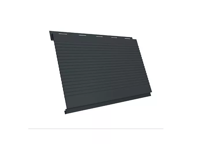 Металлический сайдинг Grand Line Вертикаль Гофр Rooftop Matte Стальной бархат 0,5 мм RAL 7016 Антрацитово-серый купить в краснодаре