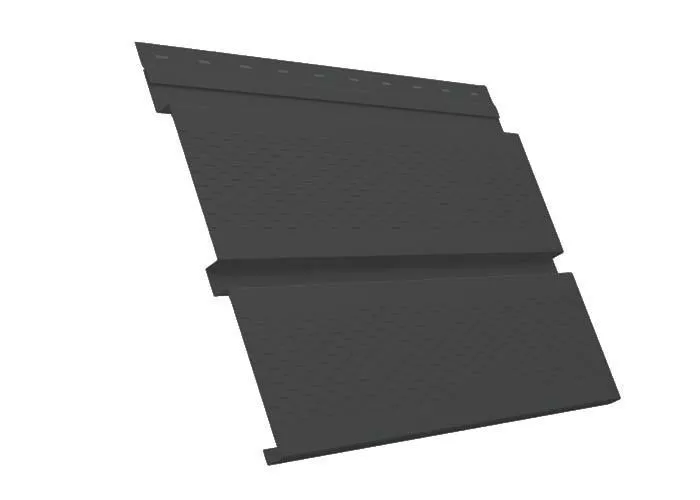 Софит металл с перфорацией GL Квадро брус Quarzit Pro Matt 0,5 мм RAL 7016 антрацитово-серый купить в краснодаре