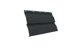 Металлический сайдинг Grand Line Корабельная доска XL GreenCoat Pural Matt RAL 7016 Антрацитово-серый. Артикул: GrandLine-MS147