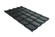 Металлочерепица GL Камея (Kamea) 0,5 Rooftop Matte (Стальной Бархат) RAL 7016 антрацитово-серый – Купить оптом и в розницу