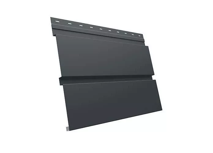Металлический сайдинг Grand Line Квадро Брус Rooftop Matte 0,5 мм RAL 7016 Антрацитово-серый купить в краснодаре