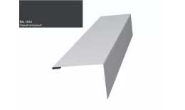 Нащельник (для калиток и ворот) 25х35 жалюзи Milan, Tokyo 0,5 Rooftop Matte RAL 7016 (L1,68) GL. Артикул: 28238