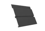 Софит металл с перфорацией GL Квадро брус Rooftop Matte Стальной бархат 0,5 мм RAL 7016 антрацитово-серый – Купить оптом и в розницу
