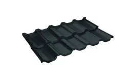 Металлочерепица GL Квинта Уно (Kvinta Uno) 0,5 GreenCoat Pural Matt RR 2Н3 темно-серый. Артикул: GrandLineKU-2h3