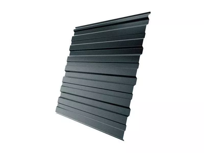 Профнастил Grand Line С10 R GreenCoat Pural Matt 0,5мм RAL 7016 Антрацитово-серый купить в краснодаре