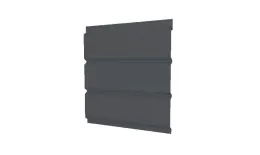 Софит металл GL без перфорации Satin 0,5 мм RAL 7016 антрацитово-серый. Артикул: GrLn01_02_03_Pr_252