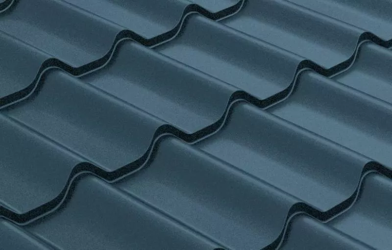Металлочерепица GL 0.5 Классик (Classic) GreenCoat Pural Matt RAL 7024 мокрый асфальт купить в краснодаре