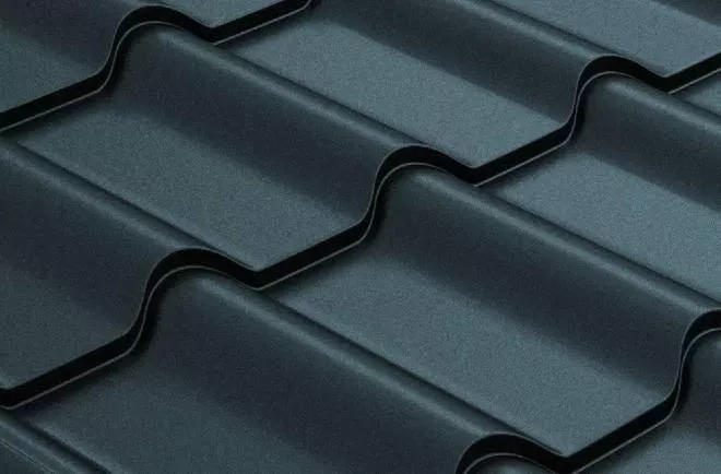 Металлочерепица GL Камея (Kamea) 0,5 GreenCoat Pural Matt RAL 7024 мокрый асфальт купить в краснодаре