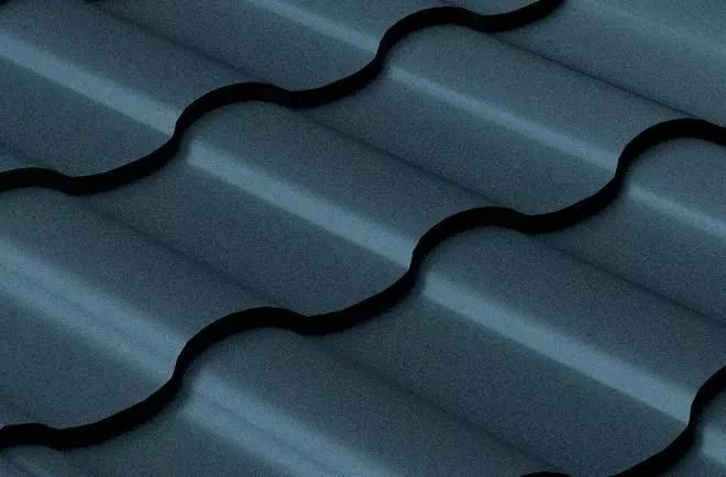 Металлочерепица Grand Line Кредо (Kredo) 0.5 Satin RAL 7024 мокрый асфальт купить в краснодаре