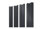 Штакетник Grand Line М-образный А 0,5 GreenCoat Pural Matt RR 23 Темно-серый – Купить оптом и в розницу