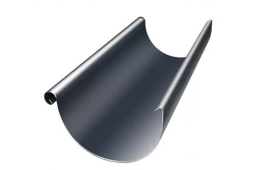 Желоб полукруглый GL Granite 150/100 мм 3 м RAL 7024 Мокрый асфальт купить в краснодаре