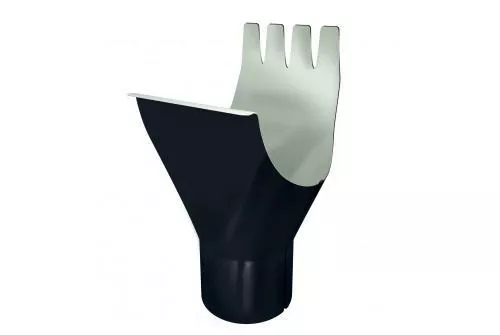 Воронка желоба Optima Grand Line 125/90 мм RAL 7024 Мокрый асфальт купить в краснодаре