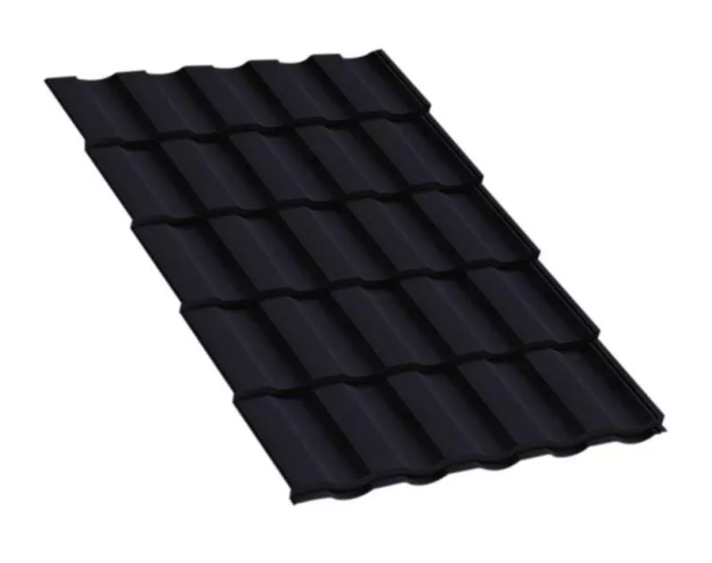 Металлочерепица Монтекристо-XL PURMAN 0.5 мм RAL 7024 мокрый асфальт купить в краснодаре