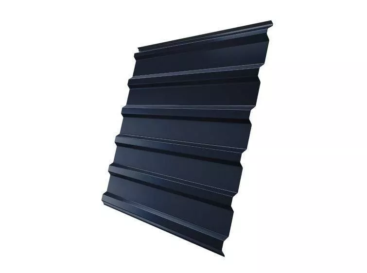 Профнастил Grand Line С20 R GreenCoat Pural 0,5 мм RAL 7024 Мокрый асфальт купить в краснодаре