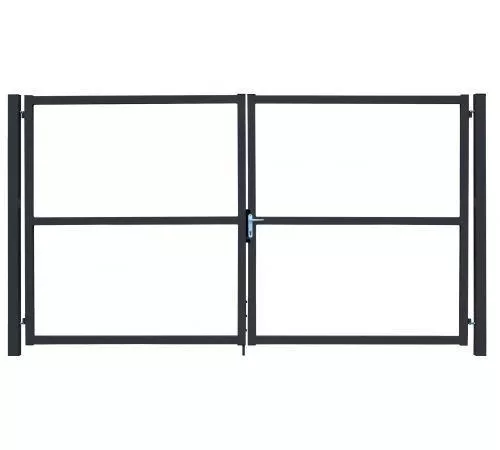 Ворота Colority Zinc Lock 2,0х3,5 RAL 7024 GL купить в краснодаре