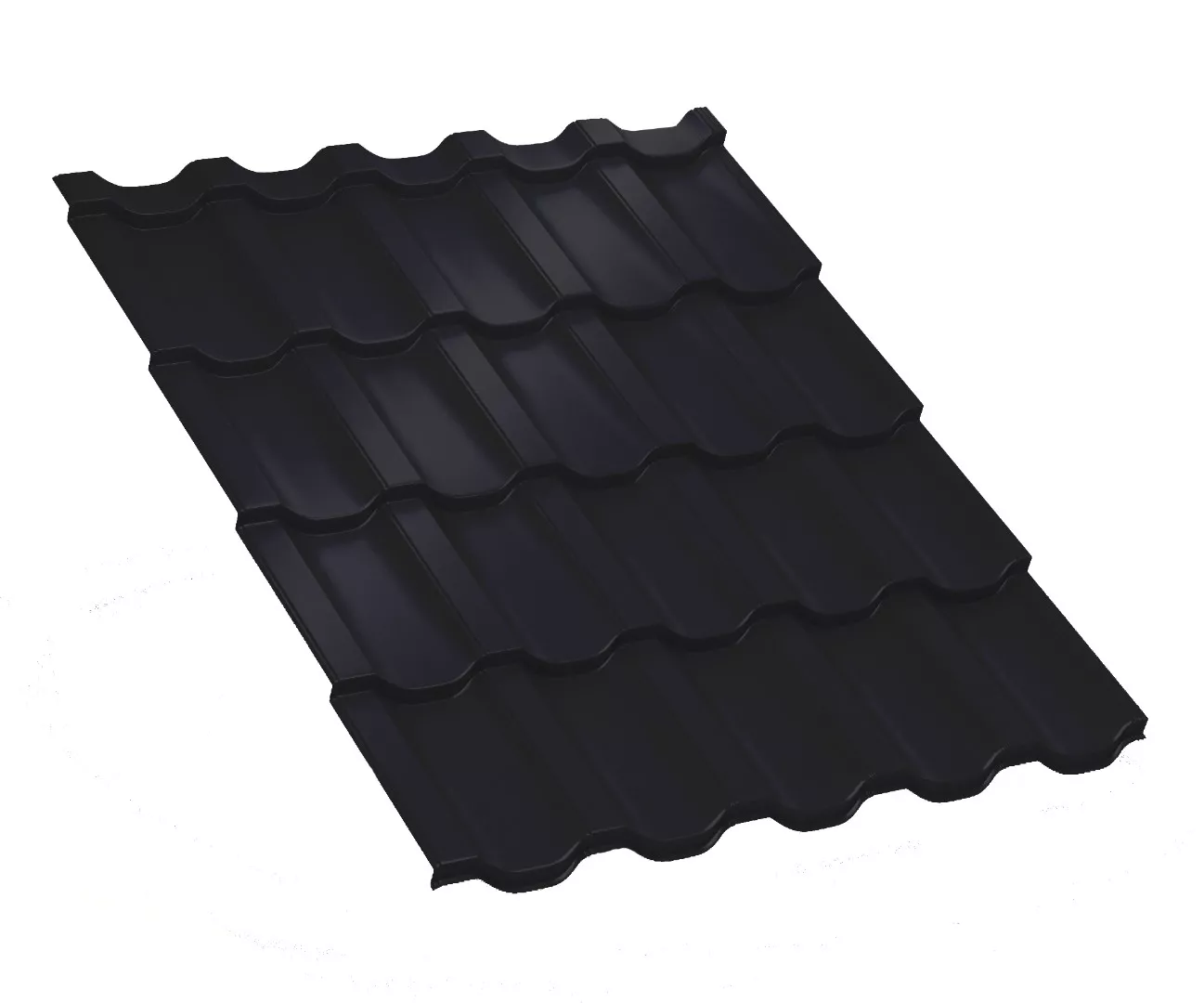 Металлочерепица Трамонтана-M VikingMP E 0.5 мм RAL 7024 мокрый асфальт купить в краснодаре