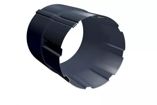 Соединитель трубы GL Granite 100 мм RAL 7024 Мокрый асфальт купить в краснодаре