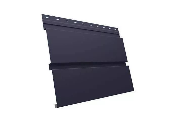 Металлический сайдинг Grand Line Квадро Брус GreenCoat Pural RAL 7024 Мокрый асфальт купить в краснодаре