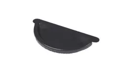 Заглушка желоба Металл Профиль Престиж D150х100 RAL 7024 Серый графит. Артикул: MP-VS25_3