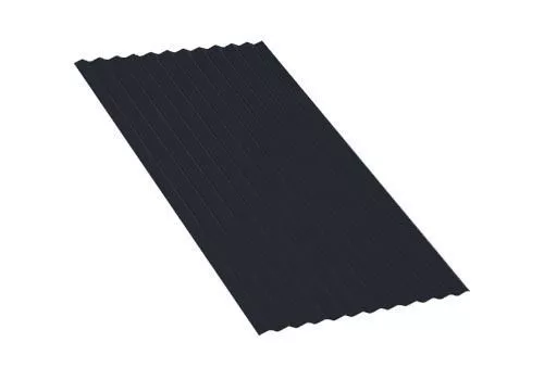 Профнастил МП18 A Полиэстер 0,7 мм RAL 7024 Мокрый асфальт купить в краснодаре