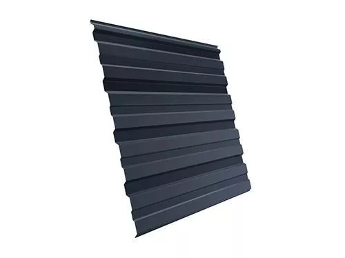 Профнастил Grand Line С10 A GreenCoat Pural Matt 0,5 мм RAL 7024 Мокрый асфальт купить в краснодаре