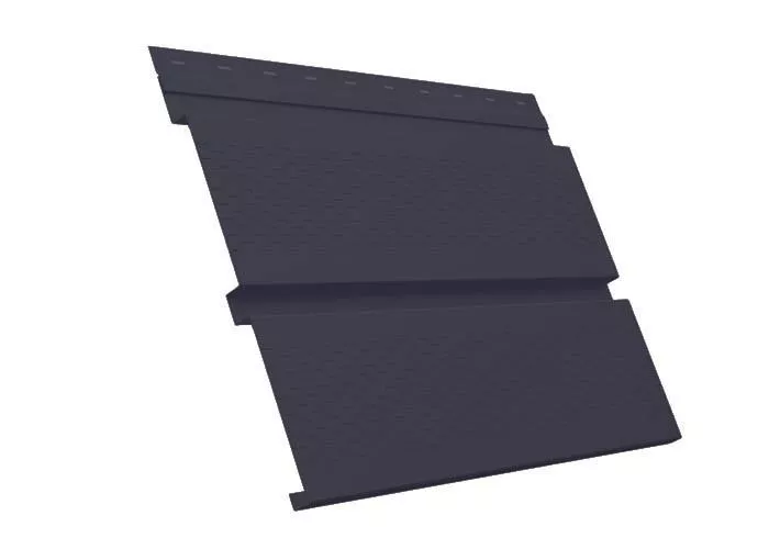 Софит металл с перфорацией GL Квадро брус Quarzit Pro Matt 0,5 мм RAL 7024 асфальт купить в краснодаре